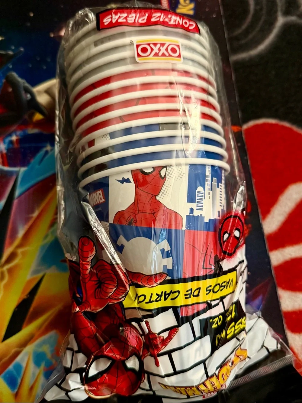 Spiderman oxxo cups